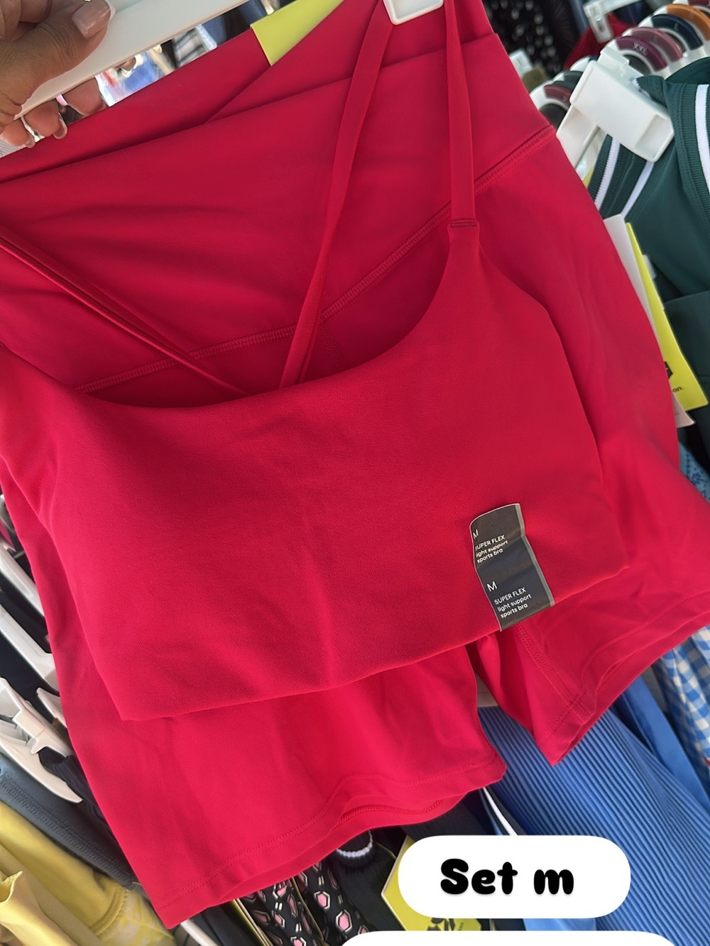 Women’s Active shorts and sports bra set all in motion